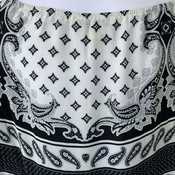 JEALOUS TOMATO Womens Size S Black White Boho Print Swim Cover Up Dress - Picture 5 of 9